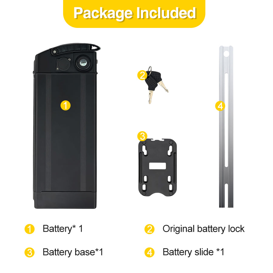 48v 15ah Lithium-ion Electric Bicycle Battery Pack for E-Bike, Inductive Battery Is Tailored for Folding Electric Bicycles And Is Compatible with Different Bike Models. A Specific Charger Is Provided
