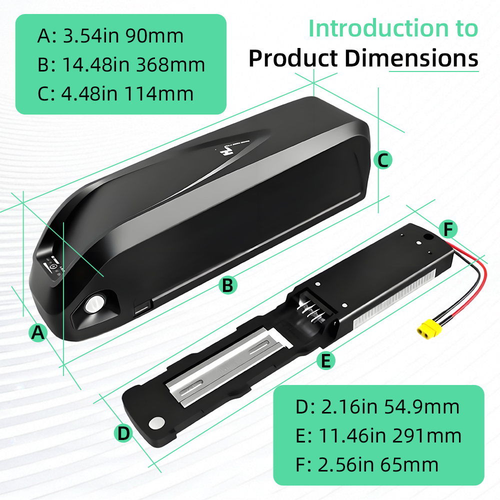 Hailong 48V 15Ah Ebike Battery 13S7P Up to 672Wh Capacity, 1000+ Cycles, Indicator Light 40A BMS for 500W–1800W Electric Bikes, Tricycles, and Mountain Models