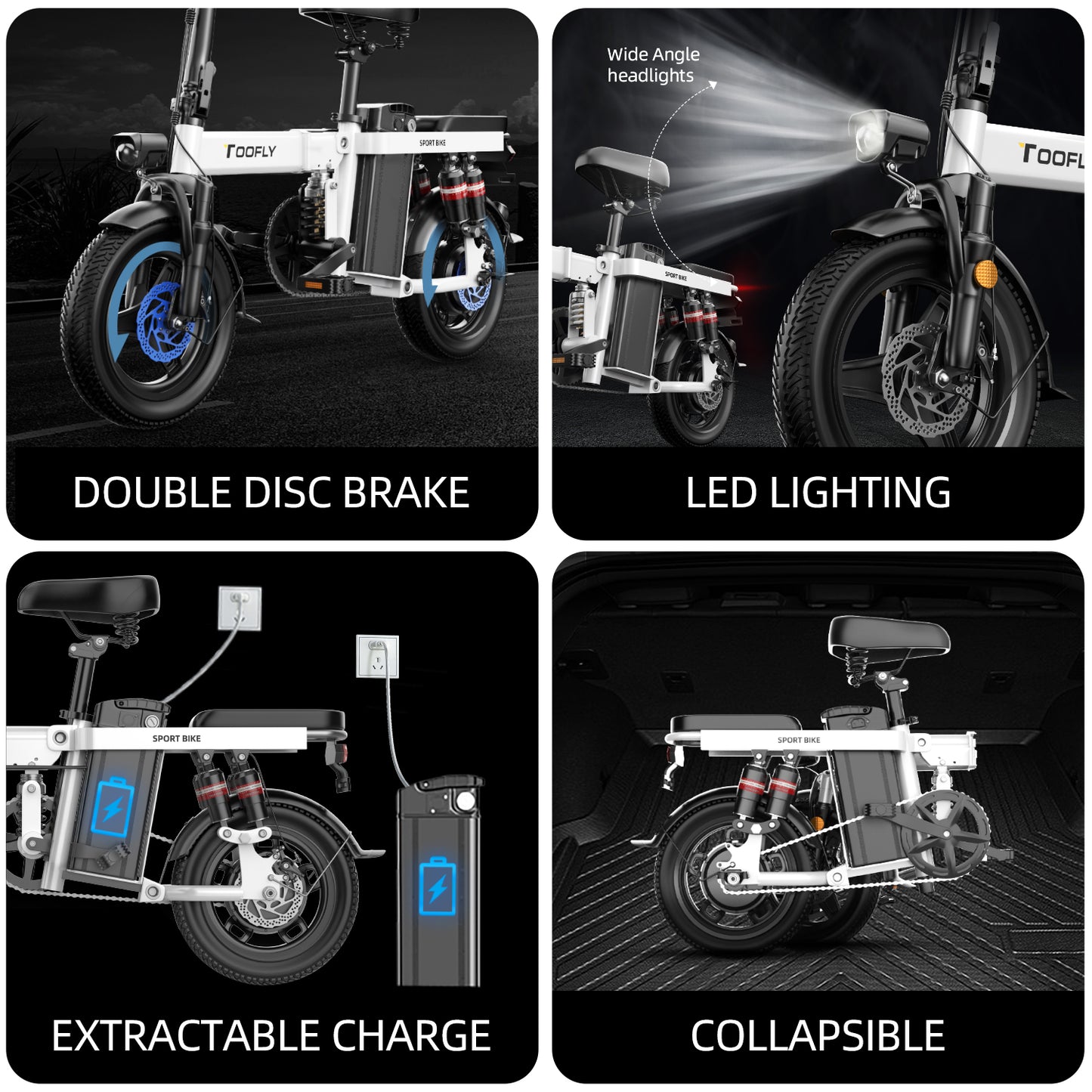 Electric Bikes White