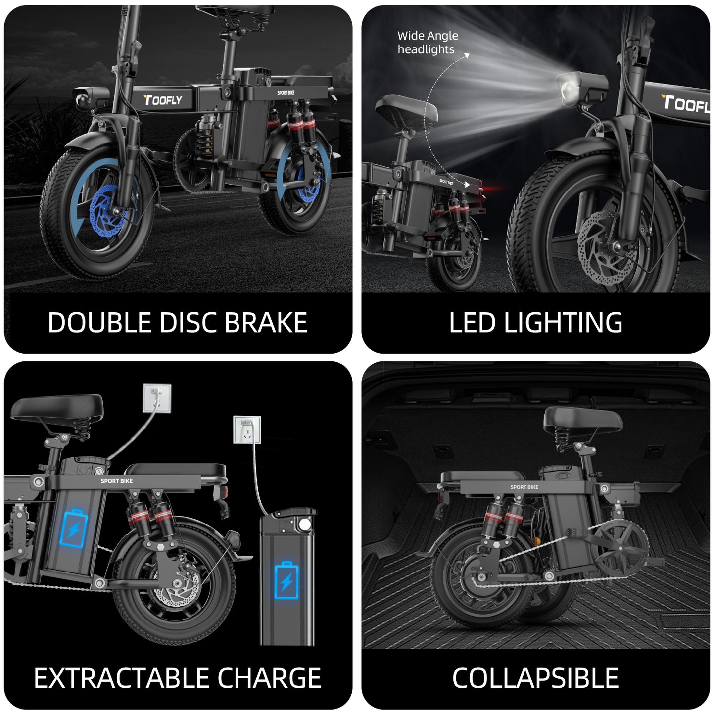 Electric Bikes Black