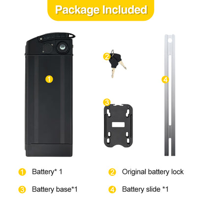 48v 15ah Lithium-ion Electric Bicycle Battery Pack for E-Bike, Inductive Battery Is Tailored for Folding Electric Bicycles And Is Compatible with Different Bike Models. A Specific Charger Is Provided